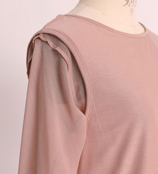 BELLUNA（ベルーナ）の「ふわり涼やか！楊柳シフォン重ねチュニック（チュニック）」｜詳細画像