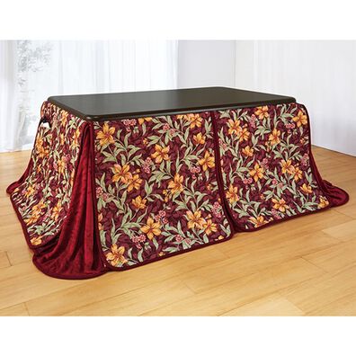 「洗える上掛け付選べるダイニングこたつ布団２点セット（こたつ布団）」