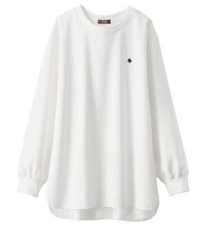 BELLUNA（ベルーナ）の「【ＰＯＬＯ　ＢＣＳ】ミニ裏毛素材デザイントップス（カットソー）」｜オフ白