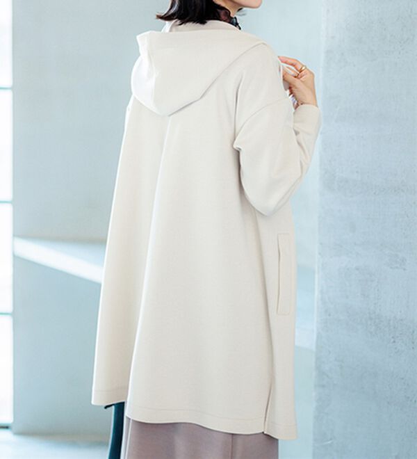 BELLUNA（ベルーナ）の「衿デザインロング丈パーカー（パーカー）」｜詳細画像