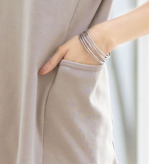 ルフラン（ルフラン）の「柔らかコットン衿付プルオーバー（カットソー）」｜詳細画像