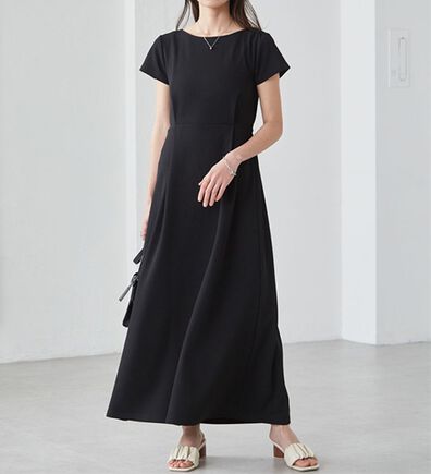 RANAN（ラナン）の「上品見えバックギャザーワンピース（その他ワンピース）」