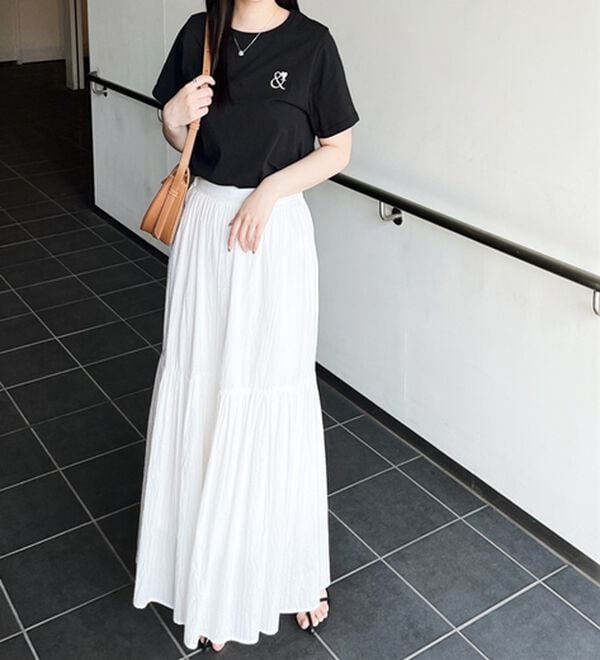 GeeRA（ジーラ）の「アンドハート刺しゅうＴシャツ（Tシャツ）」｜詳細画像