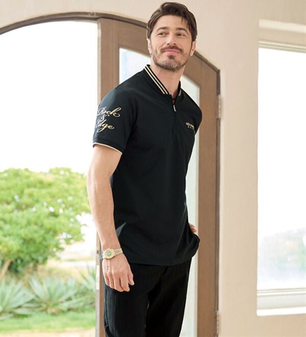 「＜イネドオム　ゴルフ＞ジャカード刺しゅうパンツ（メンズフルレングスパンツ）」｜詳細画像