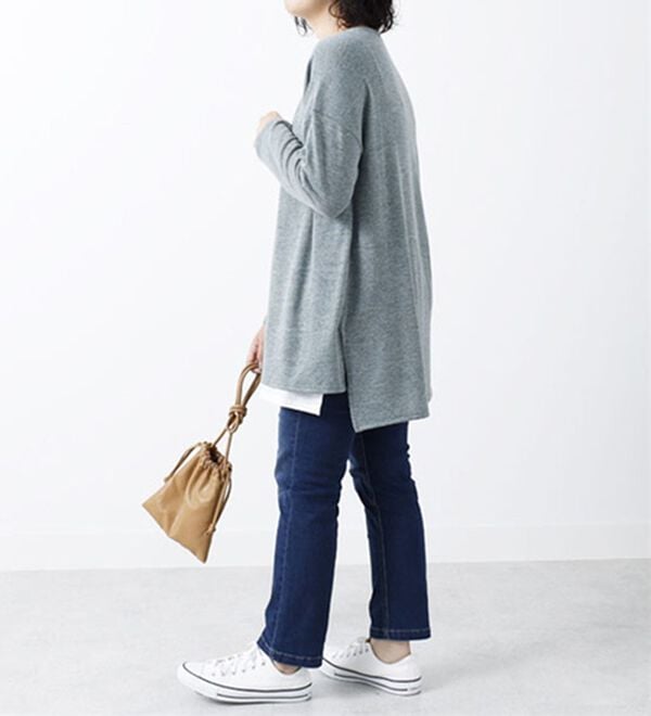 BELLUNA（ベルーナ）の「杢調素材レイヤード風チュニック（チュニック）」｜詳細画像