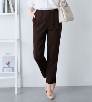 alotta（アロッタ）の「あったか裏起毛テーパードパンツ（テーパードパンツ）」｜ダークブラウン