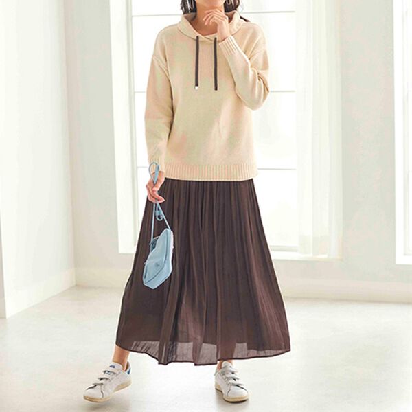 BELLUNA（ベルーナ）の「配色使いほっこりエコニットプルオーバー（ニット・セーター）」｜詳細画像