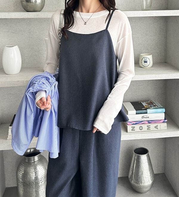 GeeRA（ジーラ）の「セットアップ風キャミソールサロペット（オールインワン）」｜詳細画像