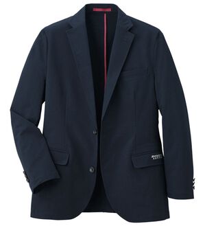 「＜ダンロップ・リファインド＞さらっと軽快サッカーテーラード（メンズジャケット）」｜ネイビー