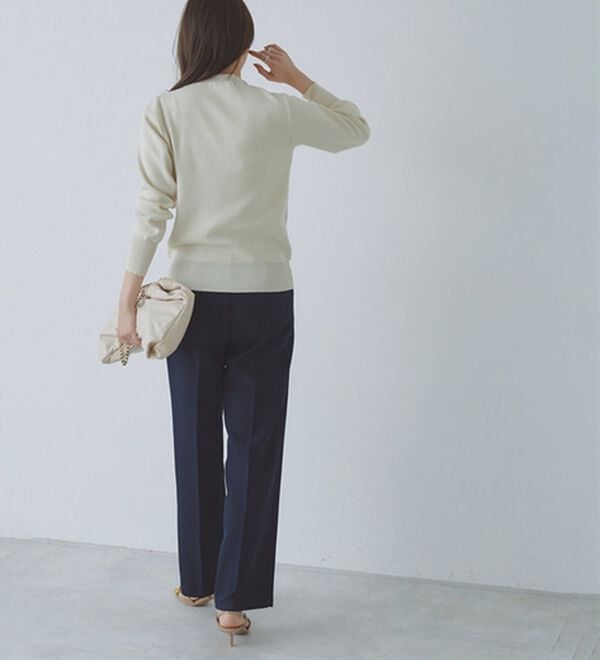 Pierrot（ピエロ）の「ボウタイポケットニット（ニット・セーター）」｜詳細画像