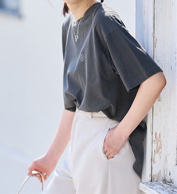 RANAN（ラナン）の「ヴィンテージライクロゴTシャツ（カットソー）」｜詳細画像