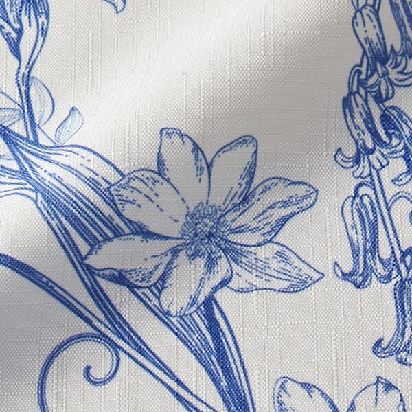「クラシカルな花柄のれん「インブルーム」（のれん・間仕切り・カフェカーテン）」｜詳細画像