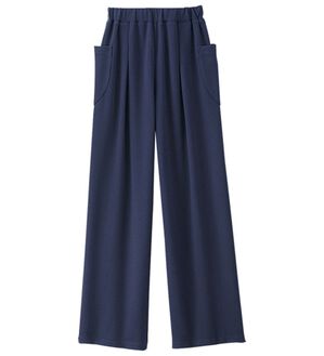 BELLUNA（ベルーナ）の「ビッグポケットゆったりパンツ（フルレングスパンツ）」｜ネイビー