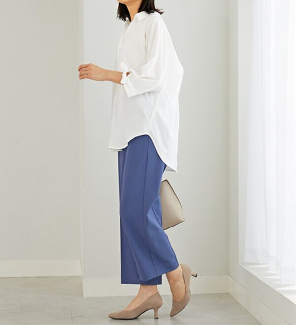 BELLUNA（ベルーナ）の「イージーケア！袖リボンシャツチュニック（チュニック）」｜詳細画像