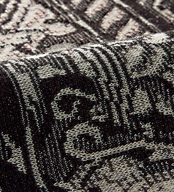 BELLUNA（ベルーナ）の「ラメ入りジャカードニットジャケットアンサンブル（アンサンブル）」｜詳細画像