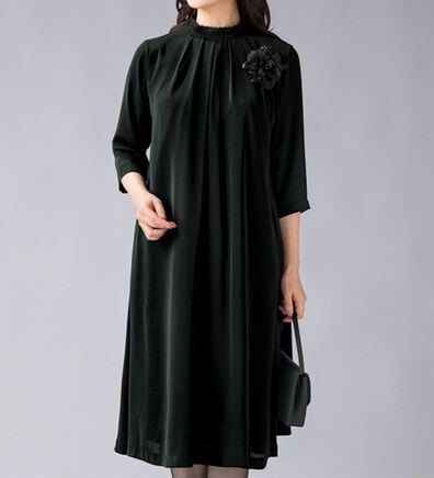 ルフラン（ルフラン）の「何かと重宝！プチフォーマルワンピース（ブラックフォーマル（喪服・礼服））」