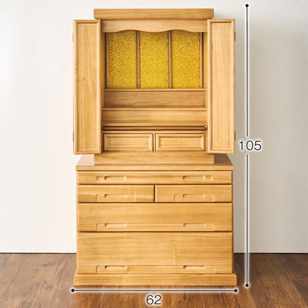 「セットでお得　天然木桐仏壇２（仏壇・仏具）」｜詳細画像