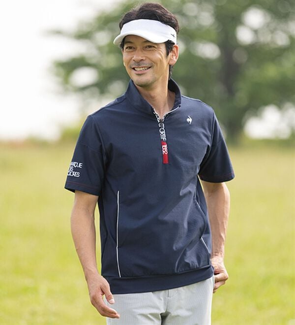 「＜ルコックスポルティフ＞インナー付半袖カットソー（メンズＴシャツ）」｜詳細画像