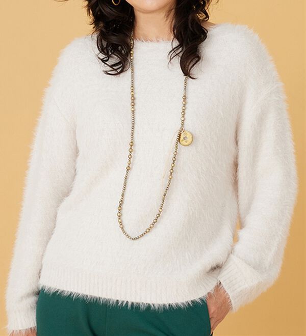 BELLUNA（ベルーナ）の「ふわふわシャギープルオーバー（ニット・セーター）」｜詳細画像