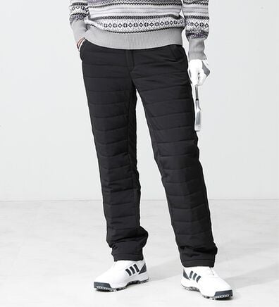 「＜トランスコンチネンツゴルフ＞ラウンドに便利な中わたゴルフパンツ（メンズフルレングスパンツ）」