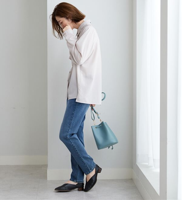 BELLUNA（ベルーナ）の「やわらかストレッチデニム素材スリムパンツ（フルレングスパンツ）」｜詳細画像