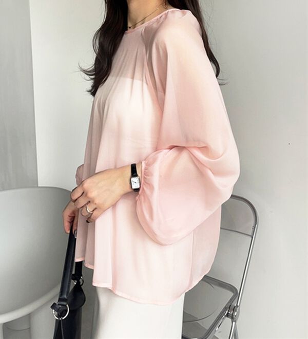 GeeRA（ジーラ）の「バックリボンシアーブラウス（ブラウス）」｜詳細画像