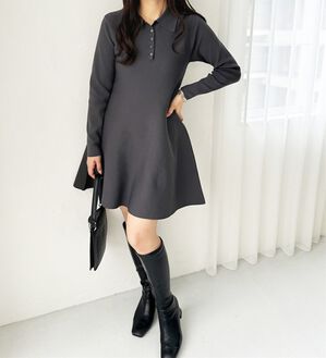 GeeRA（ジーラ）の「ペプラムニットミニワンピース（その他ワンピース）」｜詳細画像