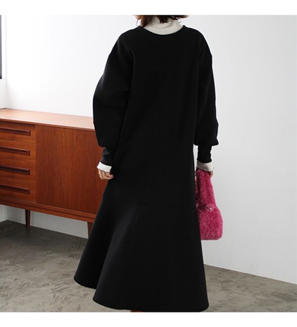 前後2WAYマーメイド裏起毛ワンピース - ベルーナ【公式】