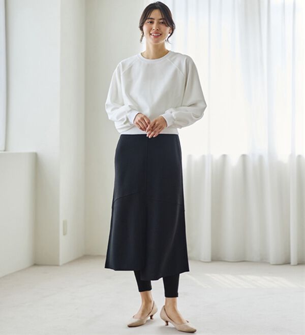LAVIENNE（ラヴィエンヌ）の「選べる丈がうれしい綿１００％スパッツ（肌着・インナーウェア）」｜詳細画像