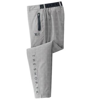 「＜ザ　ショップ　ティーケー＞アクティブストレッチゴルフパンツ（メンズフルレングスパンツ）」｜グレンチェック