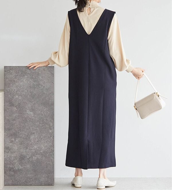 RANAN（ラナン）の「【選べる2丈】細見えが叶うジャンパースカート（ジャンパースカート）」｜詳細画像