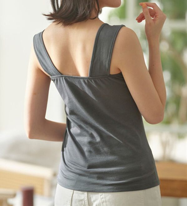 YU'NOW（ユナウ）の「【抗菌防臭】【吸水速乾】ブラ紐隠しの優秀インナー（肌着・インナーウェア）」｜詳細画像