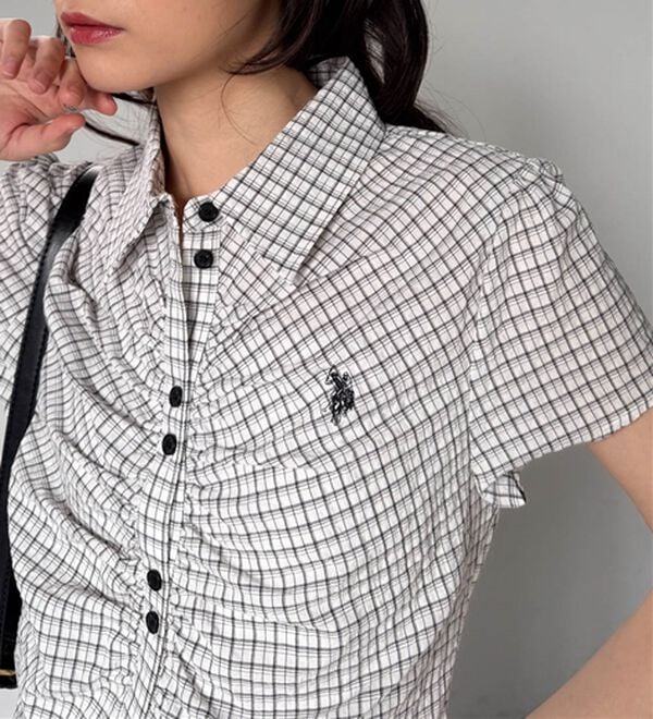 RANAN（ラナン）の「＜U.S.POLO ASSN.＞ シャーリングシャツ（シャツ）」｜ホワイト系チェック