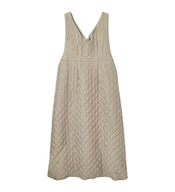 RANAN（ラナン）の「キルティングＶネックジャンパースカート（ジャンパースカート）」｜詳細画像