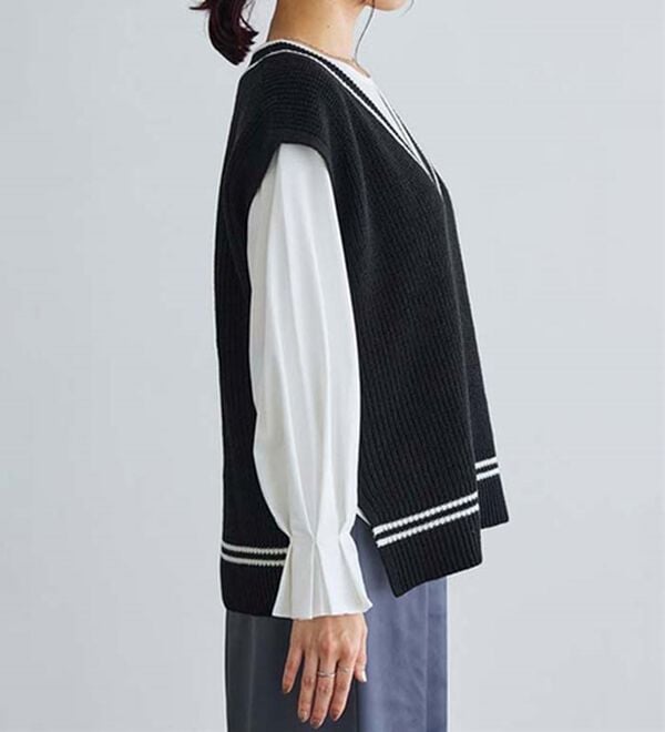 Pierrot（ピエロ）の「チルデンニットベスト（ベスト）」｜詳細画像