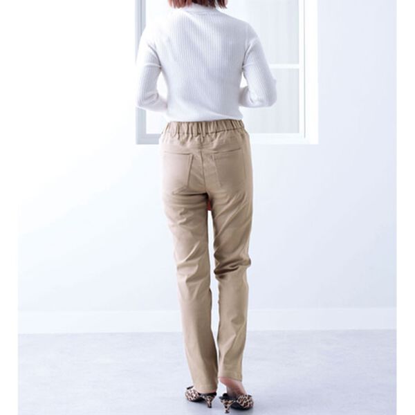 BELLUNA（ベルーナ）の「裏起毛ツイルゆったり快適パンツ（フルレングスパンツ）」｜詳細画像