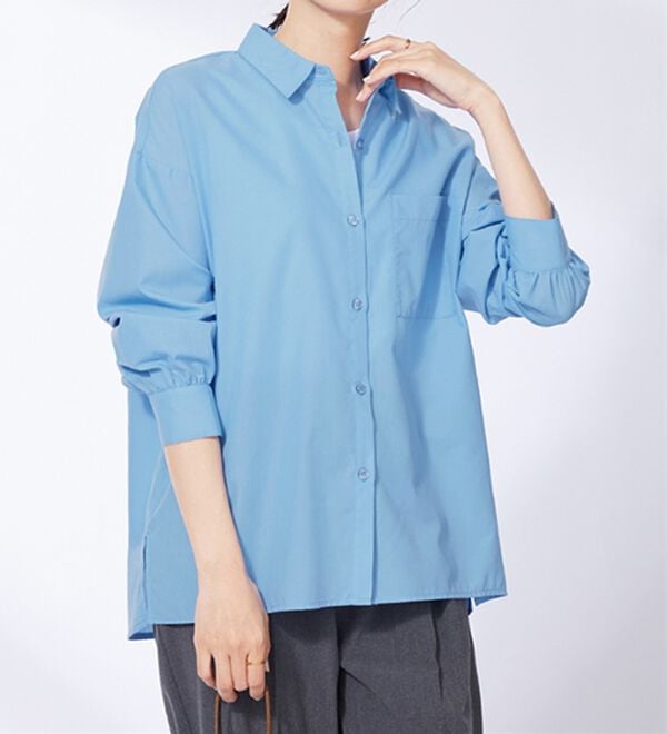 BELLUNA（ベルーナ）の「ベーシックデザインオーバーサイズシャツ（シャツ）」｜詳細画像