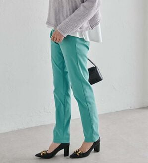 RANAN（ラナン）の「ハイスペックストレッチ美脚パンツ（フルレングスパンツ）」｜ライトグリーン