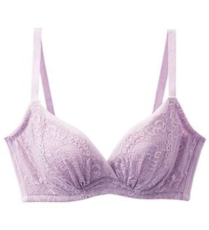 LAVIENNE（ラヴィエンヌ）の「やわらか着け心地の育乳ブラ・ショーツ（別売）（ブラジャー）」｜ラベンダー