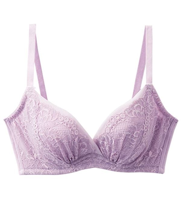 LAVIENNE（ラヴィエンヌ）の「やわらか着け心地の育乳ブラ・ショーツ（別売）（ブラジャー）」｜ラベンダー