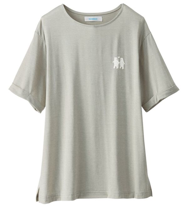 BELLUNA（ベルーナ）の「＜ＳＥＡ　ＢＲＥＥＺＥ＞冷感素材！プリントＴシャツ（カットソー）」｜詳細画像