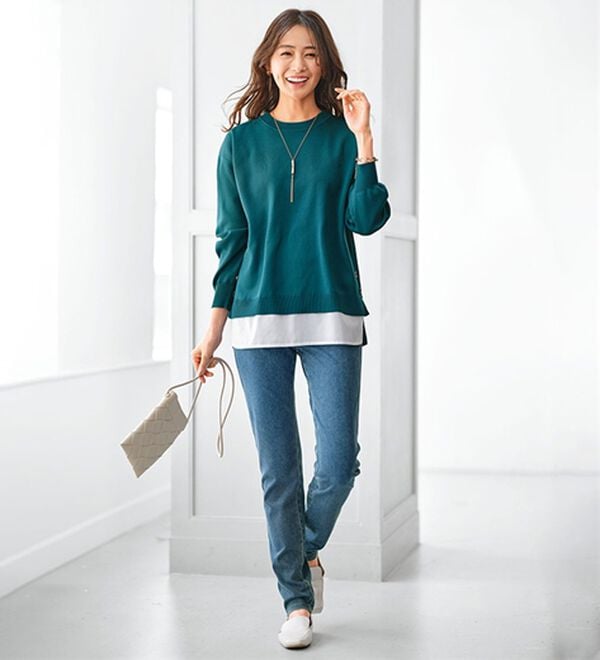 BELLUNA（ベルーナ）の「【Ｐｒｉｍａ　Ｆｉｔ　Ｐａｎｔｓ】美ストレッチ素材レギンスパンツ（スパッツ・レギンス）」｜詳細画像