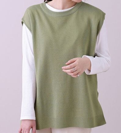 BELLUNA（ベルーナ）の「Ｄカン使いニットベスト（ベスト）」