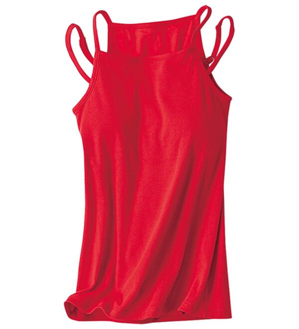 BELLUNA（ベルーナ）の「【UNDOVE】カップ付きタンクトップ（タンクトップ・キャミソール）」｜レッド