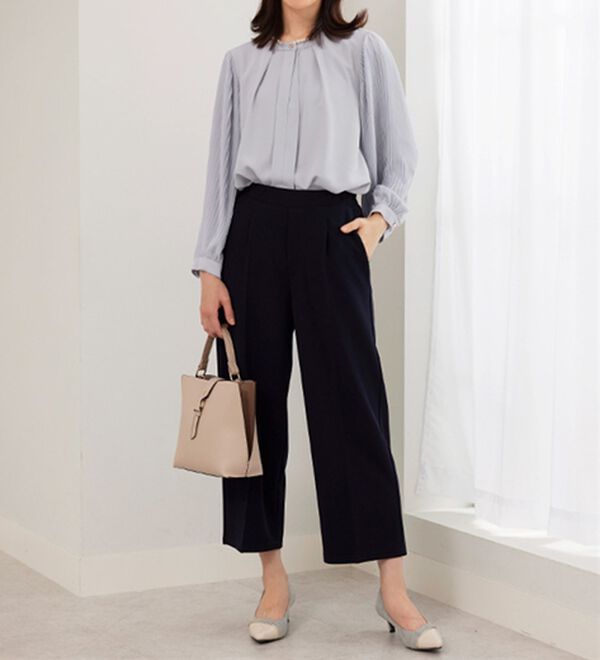 BELLUNA（ベルーナ）の「＜セレモニースタイル＞袖プリーツデザインブラウス（ブラウス）」｜詳細画像