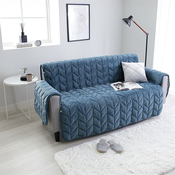 iellio（イエリオ）の「あったかふわふわボリュームソファカバー＜吸湿発熱・フランネル素材＞（ソファーカバー）」｜詳細画像