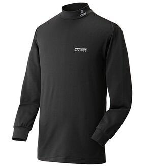 「≪ＴＶ限定★≫＜ダンロップ・リファインド＞肌側綿１００％裏起毛ハイネック（メンズカットソー）」｜ブラック