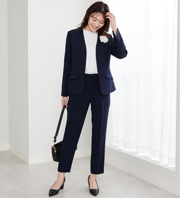 BELLUNA（ベルーナ）の「＜Ｃ／Ｓ＞センタータックテーパードパンツ（テーパードパンツ）」｜詳細画像