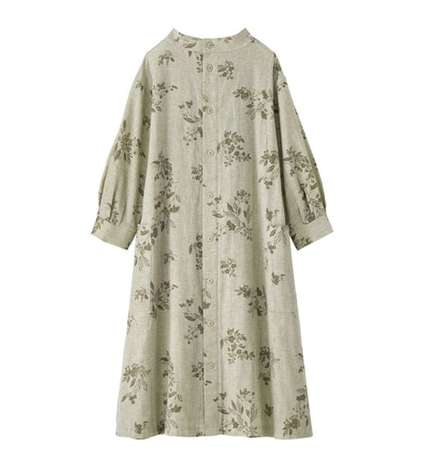 BELLUNA（ベルーナ）の「オーガニックコットンダブルガーゼプリントワンピース（プリントワンピース）」｜詳細画像