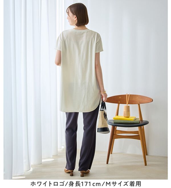 Viola e Viola（ヴィオラ エ ヴィオラ）の「ひんやり＆さらり綿混チュニックＴシャツ（チュニック）」｜詳細画像